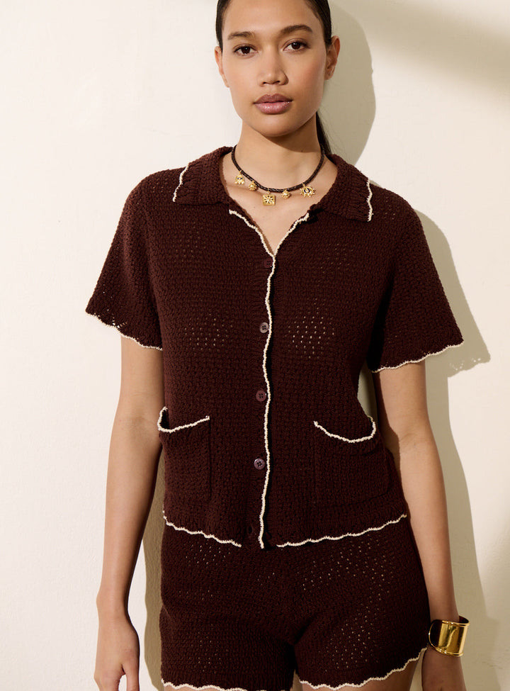 Chemise en maille Mina